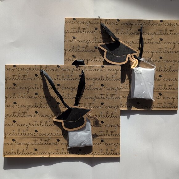cupcakes & cashmere Other - New Graduation Gift Bags With Gift Tag And Tissue Paper Quality Bags